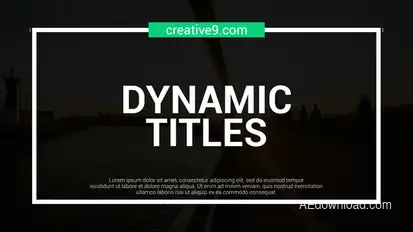 Dynamic Line Titles Elements template preview