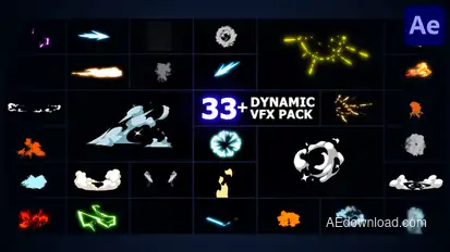 Dynamic Mega VFX Pack | After Effects Elements template preview