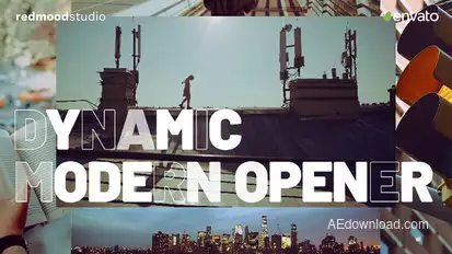 Dynamic Modern Opener Video Displays template preview