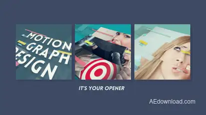 Dynamic Modern TV Opener Video Displays template preview