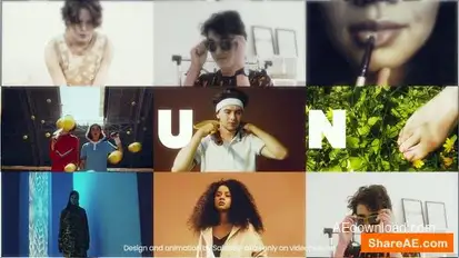 Dynamic Multiscreen Opener | Rhythmic Typography Slideshow Openers template preview