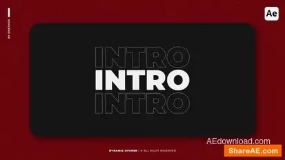 Dynamic Opener | AE Openers template preview