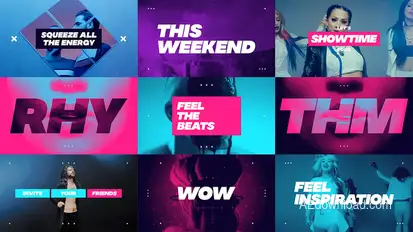 Dynamic Opener / Music Event Promo / Party Invitation / EDM Festival / Night Club / Fast Typography Openers template preview