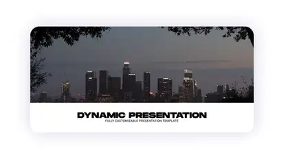 Dynamic Presentation Video Displays template preview