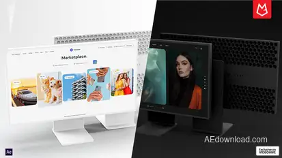 Dynamic Pro Display XDR Mockup | Website Presentation Product Promo template preview