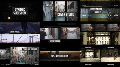 Dynamic Promo Video Displays template preview