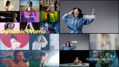 Dynamic Promo Video Displays template preview