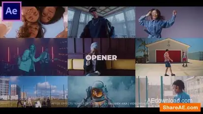 Dynamic Rhythmic Opener Slideshow Openers template preview