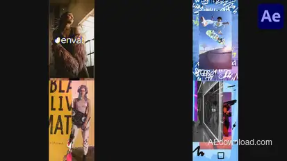 Dynamic Scribble Vertical Opener | After Effects Openers template preview