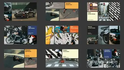 Dynamic Split Screen Video Displays template preview
