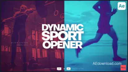 Dynamic Sport Opener broadcast-packages template preview