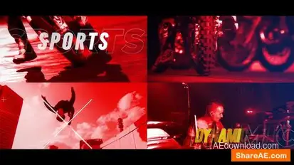 Dynamic Sports Promo Openers template preview