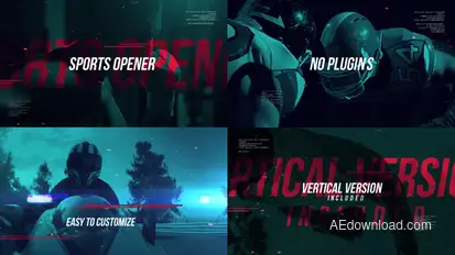 Dynamic Sports Reel Openers template preview
