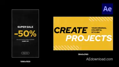 Dynamic Text Titles and Stories / Ae Product Promo template preview
