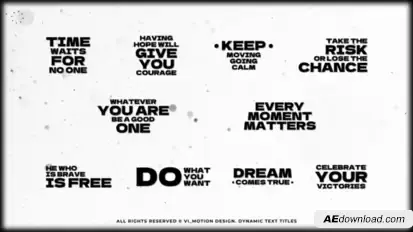 Dynamic Text Titles Titles template preview