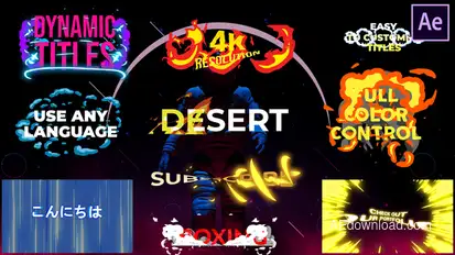 Dynamic Titles | After Effects Titles template preview