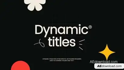 Dynamic Titles Intro Titles template preview