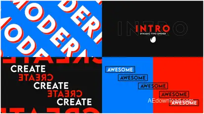 Dynamic Typo Opener - Bold Typography Promo Openers template preview