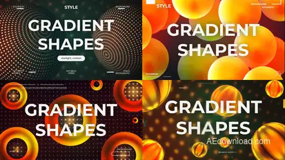 Dynamic Typography & Backgraunds Elements template preview