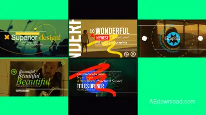 Modern Dynamic Typography | Fast Promo Pack Titles template preview