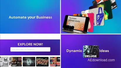 Dynamic Typography Explainer Promo Openers template preview