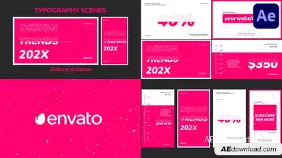 Dynamic Typography Scenes for After Effects Openers template preview