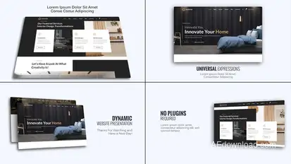 Dynamic Website Presentation Product Promo template preview
