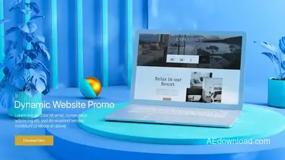 Dynamic Website Promo 3D Product Promo template preview