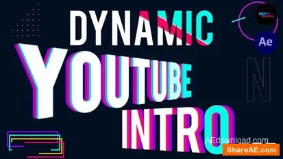 Dynamic YouTube Intro Openers template preview