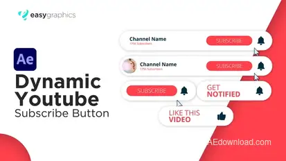 Dynamic Youtube Subscribe Button Elements template preview