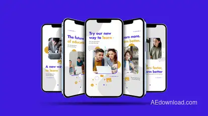 E-learning Concept Instagram Reel Product Promo template preview