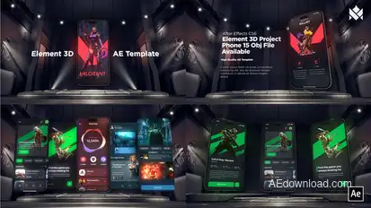 E3D Phone App Promo by Royal Motion Product Promo template preview