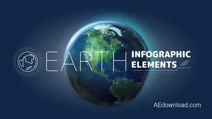 Earth Infographic Elements. Infographics template preview
