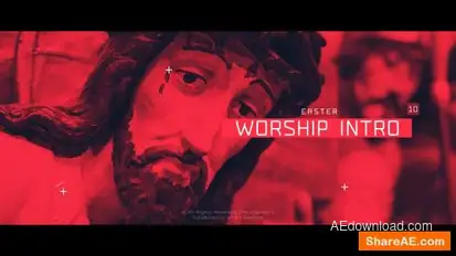 Easter Worship Intro Openers template preview