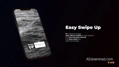 Easy Swipe Up Titles template preview