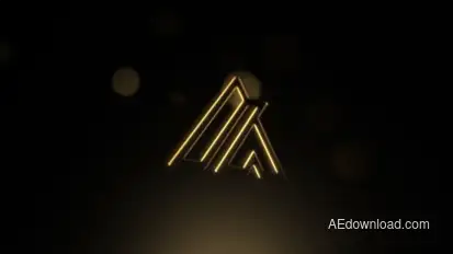 Edge Glow Logo Reveal Logo Stings template preview