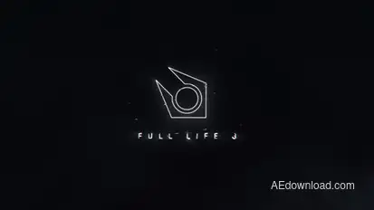 Edge Line Glitch Logo Reveal Logo Stings template preview