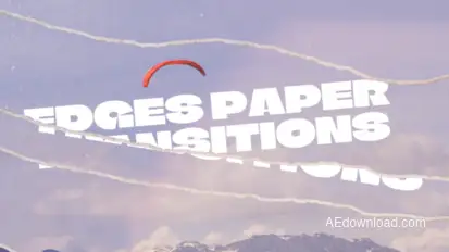 Edges Paper Transitions Elements template preview