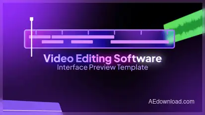 Editing Software Intro Video Displays template preview