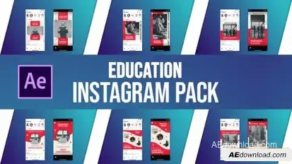 Education Instagram Pack for After Effects Openers template preview