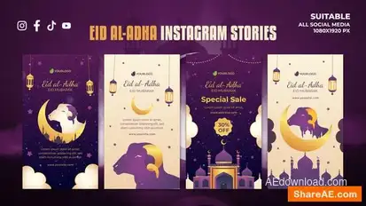 Videohive Eid al-Adha Instagram Stories | Eid Celebration Stories Openers template preview
