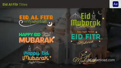 Eid Al Fitr Greeting Title Ramadan Free Templates template preview