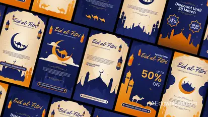 Eid al-Fitri Story After Effect Ramadan Free Templates template preview