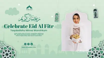 Eid Alfitr Horizontal Banner Openers template preview