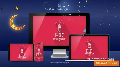Eid Mubarak Greetings Openers template preview