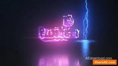 Electric Energy Logo Intro Logo Stings template preview