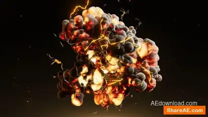 Electric Explosion Logo Reveal Logo Stings template preview