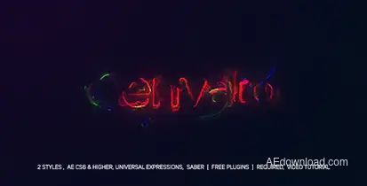 Electric Glitch Logo Logo Stings template preview