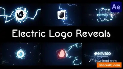 Electric Logo Reveals for After Effects Logo Stings template preview