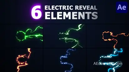 Electric Reveal Elements | After Effects Elements template preview